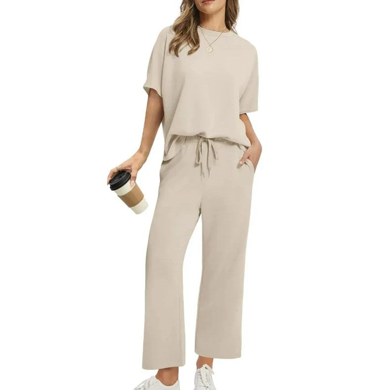 💕 Set de top și pantaloni casual pentru femei-22