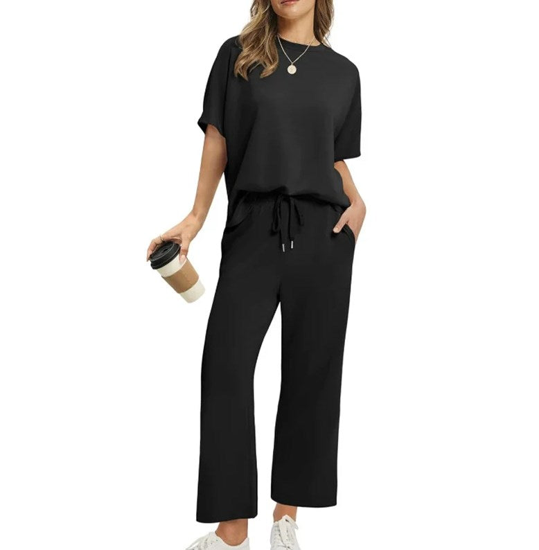 💕 Set de top și pantaloni casual pentru femei-2