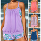 ❤️Set de două piese pentru femei: bluză tip tankini și pantaloni scurți-1