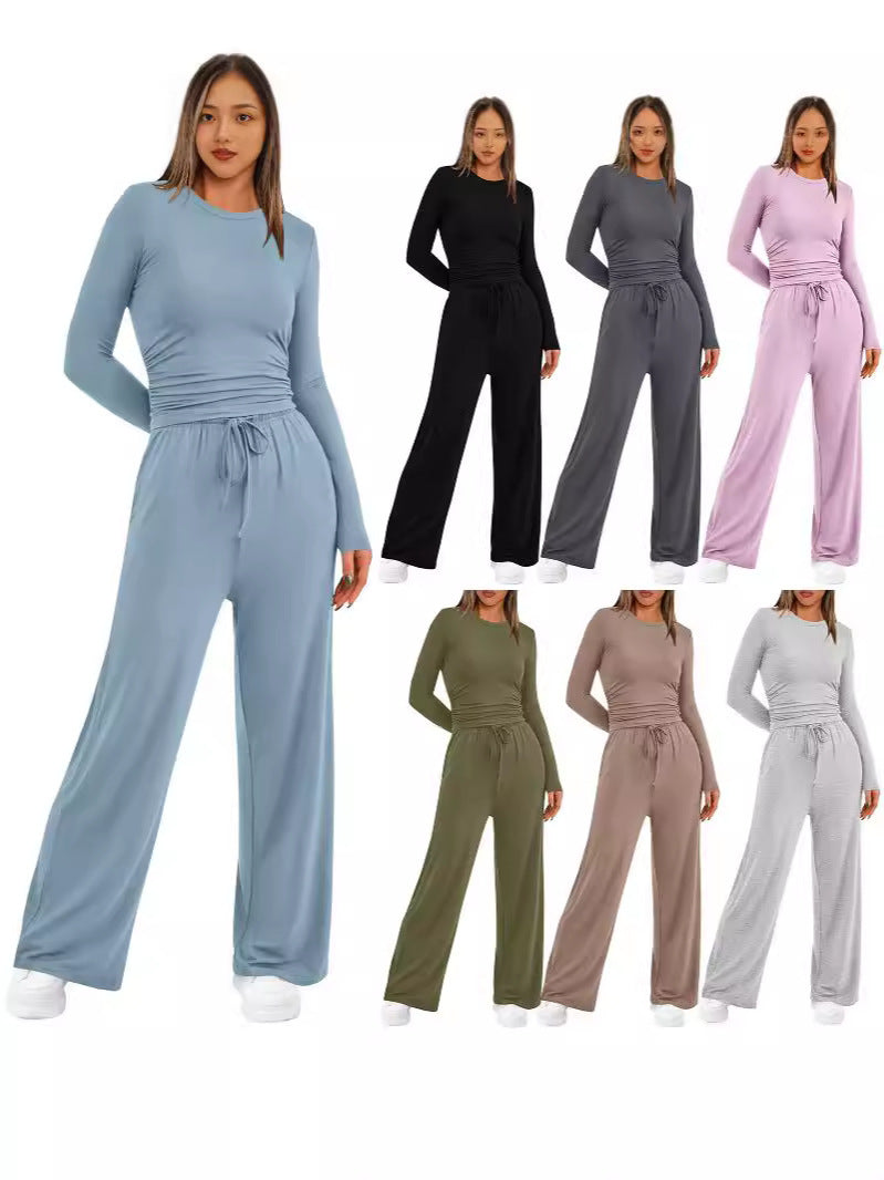 📢📢65 %  OFF !! ⏰2026 Women's Casual Wear Long-Sleeved Loose-Fit Trouser Set 👚