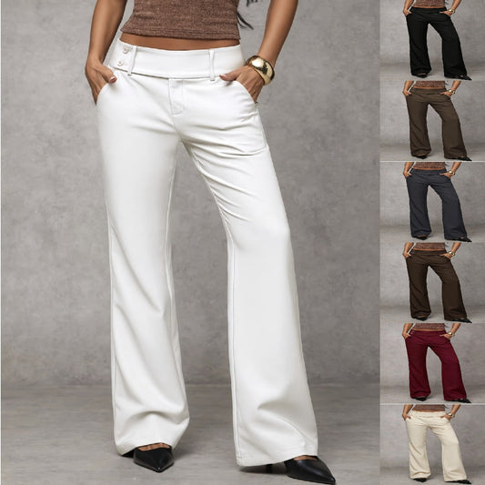 Pantaloni de costum evazați eleganti pentru femei