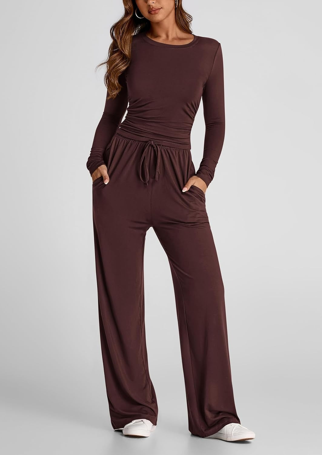 📢📢65 %  OFF !! ⏰2026 Women's Casual Wear Long-Sleeved Loose-Fit Trouser Set 👚