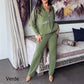 Set 2 piese casual de culoare solidă-10