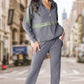 Set 2 piese casual de culoare solidă-11