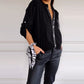 🔥Tricou de patchwork ocazional cu paiete-4