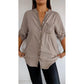 🔥Tricou de patchwork ocazional cu paiete-5