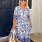 【M-5XL】🌺Rochie imprimată cu decolteu în V, elegantă și stilată-1