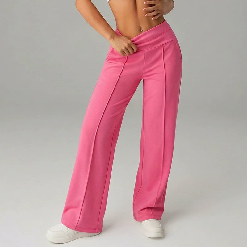 💗ULTIMA ZI DE REDUCERI 50% REDUCERE⚡50.000+ VÂNDUTE💕Pantaloni drepți largi, simpli, pentru femei-21
