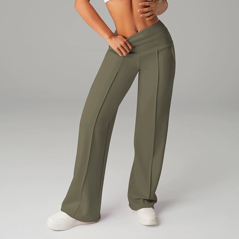 💗ULTIMA ZI DE REDUCERI 50% REDUCERE⚡50.000+ VÂNDUTE💕Pantaloni drepți largi, simpli, pentru femei-26