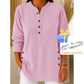 🎉 Bluză Henley din catifea pentru femei – elegantă, moale și versatilă 🧥📦-27