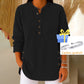 🎉 Bluză Henley din catifea pentru femei – elegantă, moale și versatilă 🧥📦-32