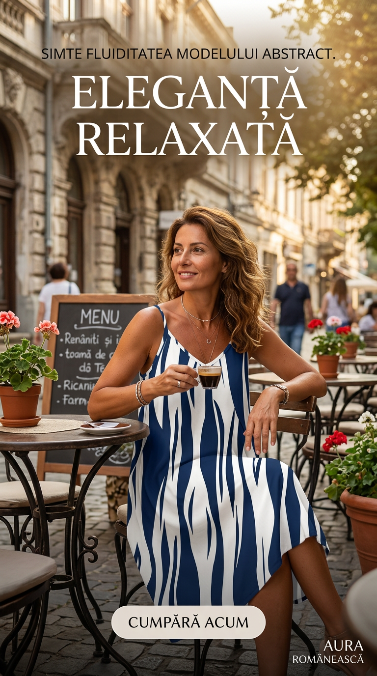 Rochie la modă cu imprimeu și bretele-1
