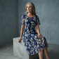 Rochie din șifon cu imprimeu floral