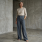 Pantaloni largi la modă pentru femei-1