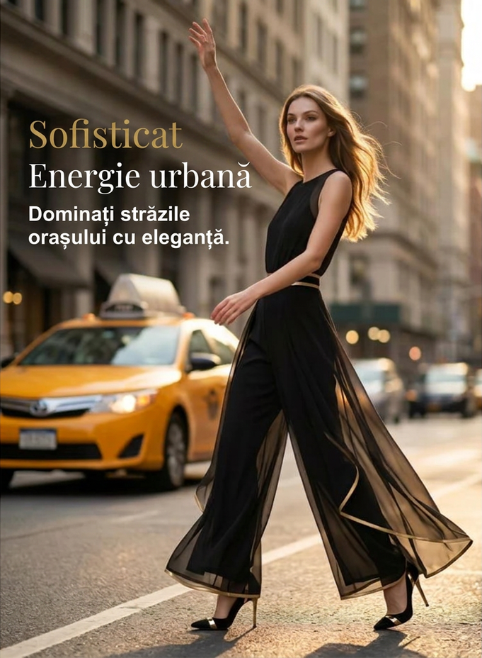 🎉Oferte speciale de sărbători❤️Pantaloni eleganti, cu talie largă și croială lejeră, cu ornamente aurii-21