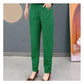 Pantaloni din bumbac cu talie elastică pentru femei-10