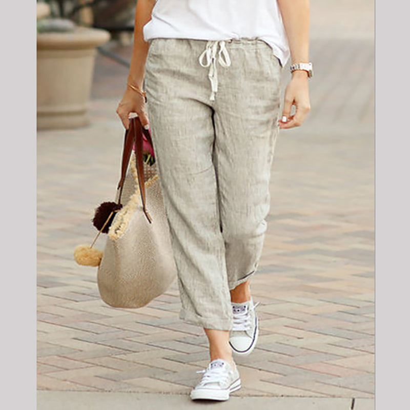 Women's Linen Casual Ankle Pants💐BUY 2 FREE SHIPPING-3