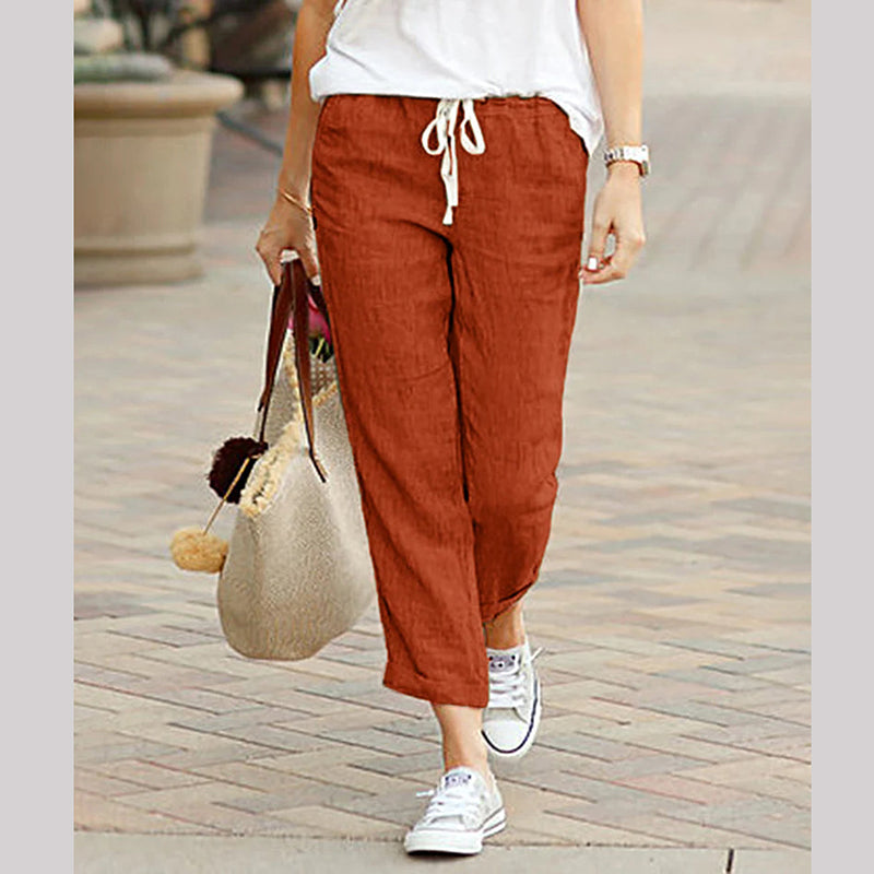 Women's Linen Casual Ankle Pants💐BUY 2 FREE SHIPPING-12