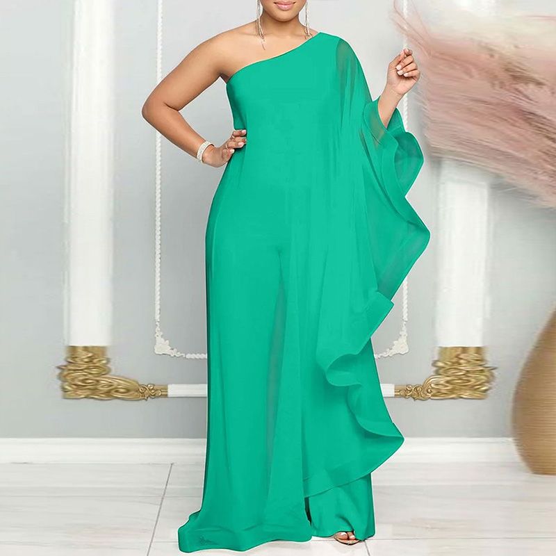 💟Rochie casual și elegantă cu un singur umăr cu patchwork✨✨-18