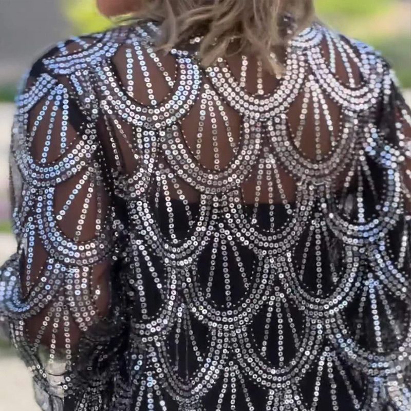 ✨✨✨Șal elegant cu paiete și mărgele pentru femei-3