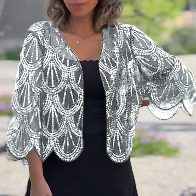 ✨✨✨Șal elegant cu paiete și mărgele pentru femei-5