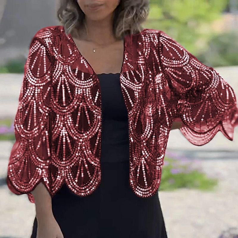 ✨✨✨Șal elegant cu paiete și mărgele pentru femei-7