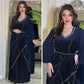Rochie elegantă cu mânecă lungă pentru femei cu curea-3