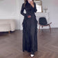 【✨Eleganță supremă】👗Rochie cu mânecă evazată-5