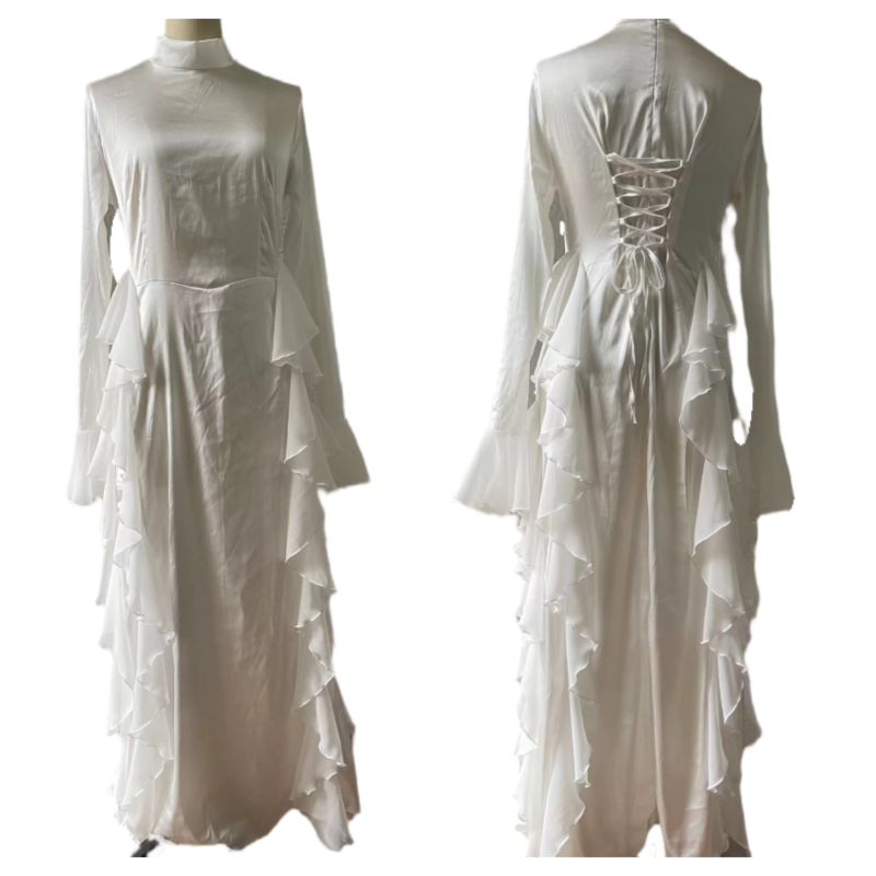 【✨Eleganță supremă】👗Rochie cu mânecă evazată-10