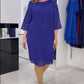 👗 Rochii cu guler rotund și imprimeu pentru femei