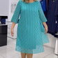 👗 Rochii cu guler rotund și imprimeu pentru femei