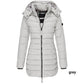 💖Femei de iarna bumbac jumătate Coat cald cu glugă Jacket🎁-3