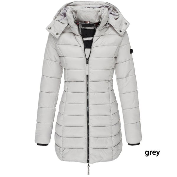 💖Femei de iarna bumbac jumătate Coat cald cu glugă Jacket🎁-3