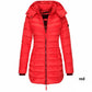 💖Femei de iarna bumbac jumătate Coat cald cu glugă Jacket🎁-9