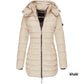 💖Femei de iarna bumbac jumătate Coat cald cu glugă Jacket🎁-1