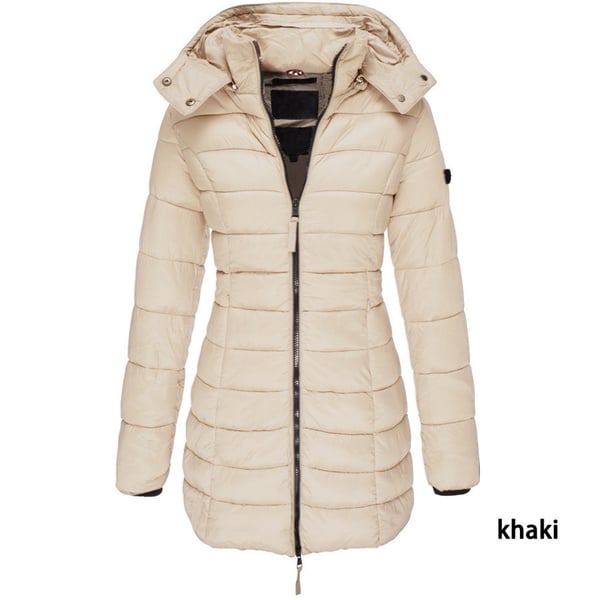 💖Femei de iarna bumbac jumătate Coat cald cu glugă Jacket🎁-1