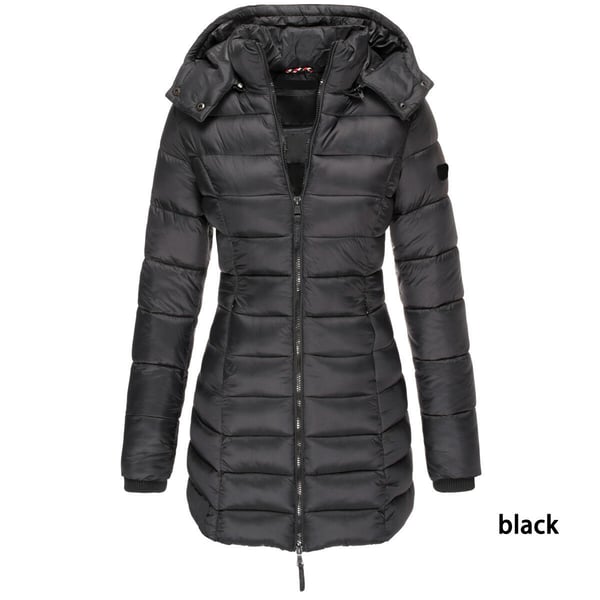 💖Femei de iarna bumbac jumătate Coat cald cu glugă Jacket🎁-8