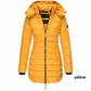 💖Femei de iarna bumbac jumătate Coat cald cu glugă Jacket🎁-10