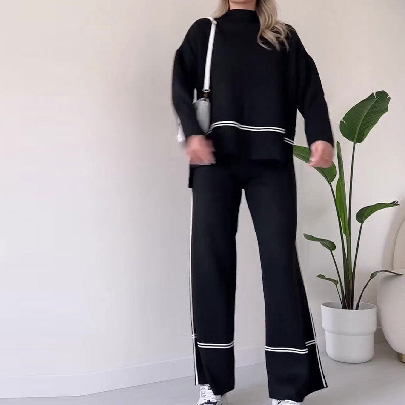 🍁Suită casual tricotată pentru femei cu pantaloni Micro Flare