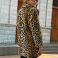 ❄️Zimné Specials❄️Women je módne Leopard tlač teplé Faux kožušiny strednej dĺžky kabát