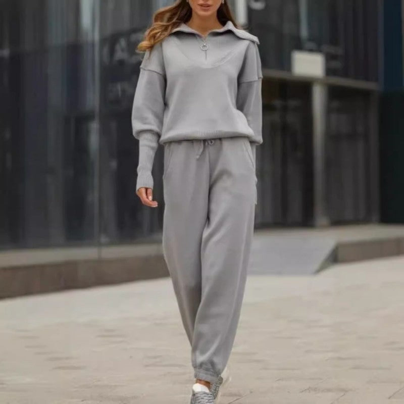 Set 2 piese sport casual pentru femei-12