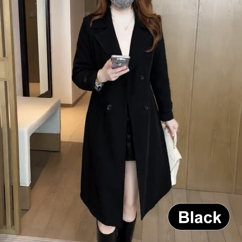 🔥Trench elegant pentru femei, căptușit cu pluș-10