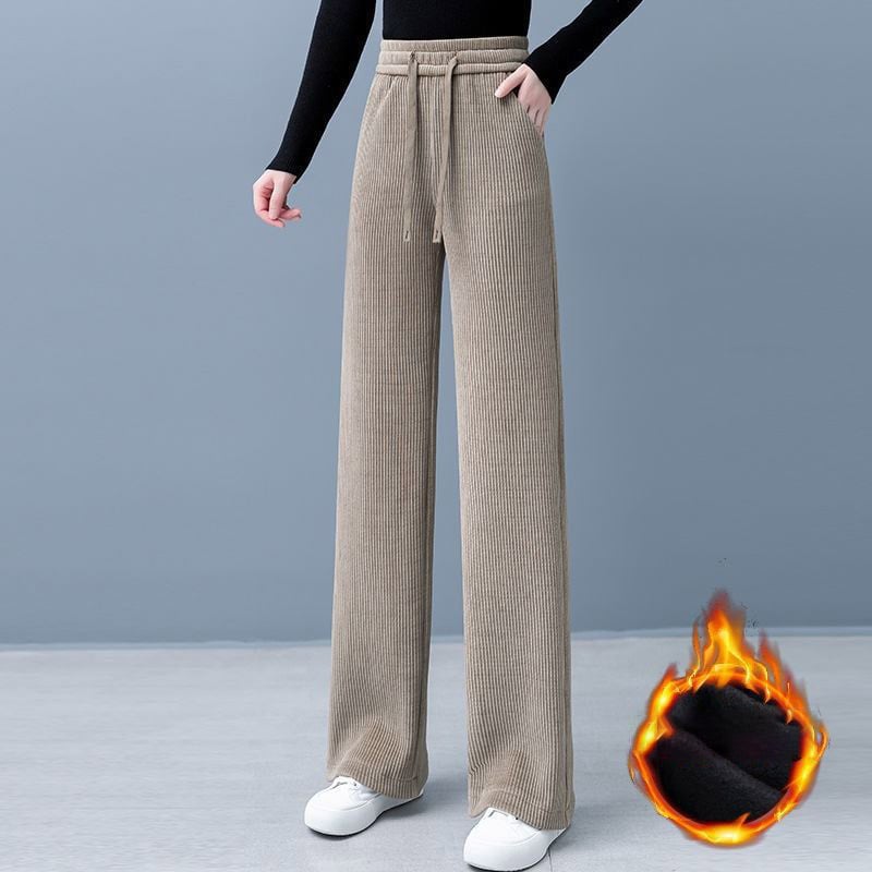 【🔥Adio frigului】👖Pantaloni cu picior lat din catifea Corduroy-1