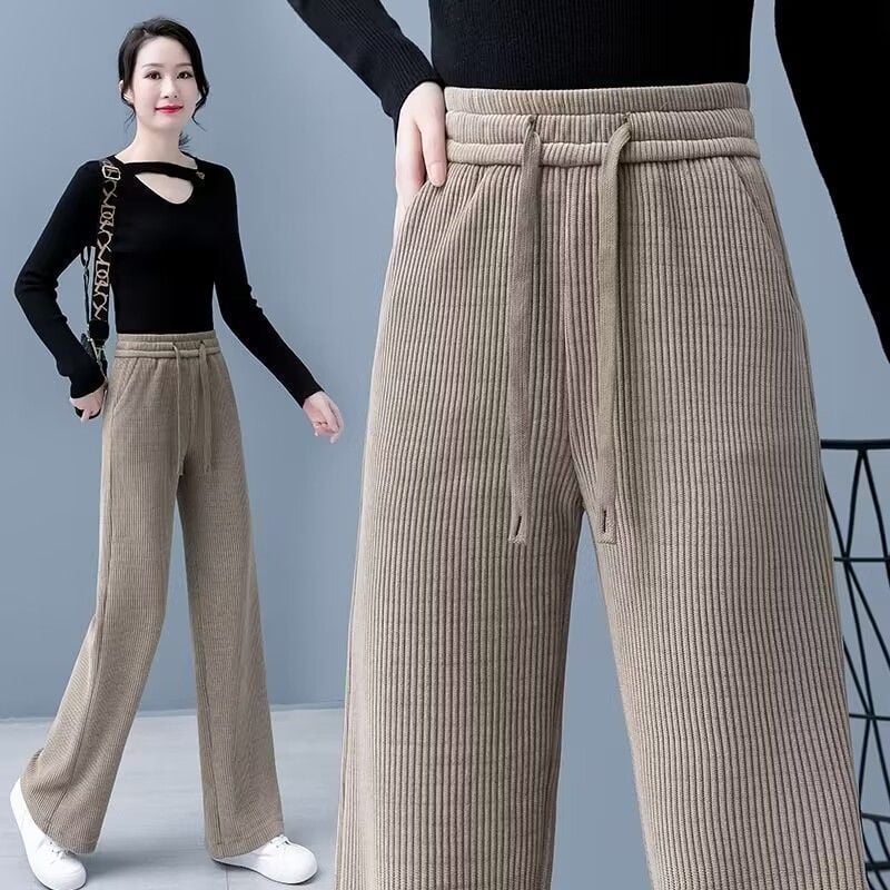 【🔥Adio frigului】👖Pantaloni cu picior lat din catifea Corduroy-7