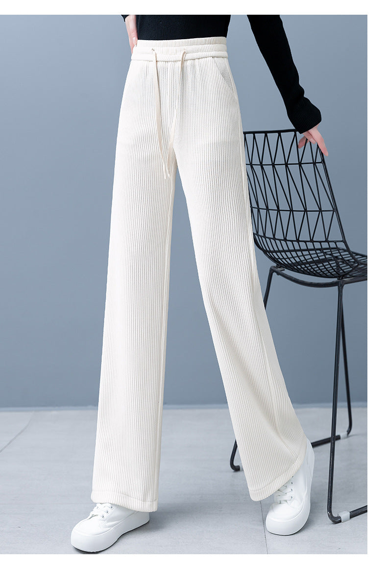 【🔥Adio frigului】👖Pantaloni cu picior lat din catifea Corduroy-8