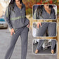Set 2 piese casual de culoare solidă-6