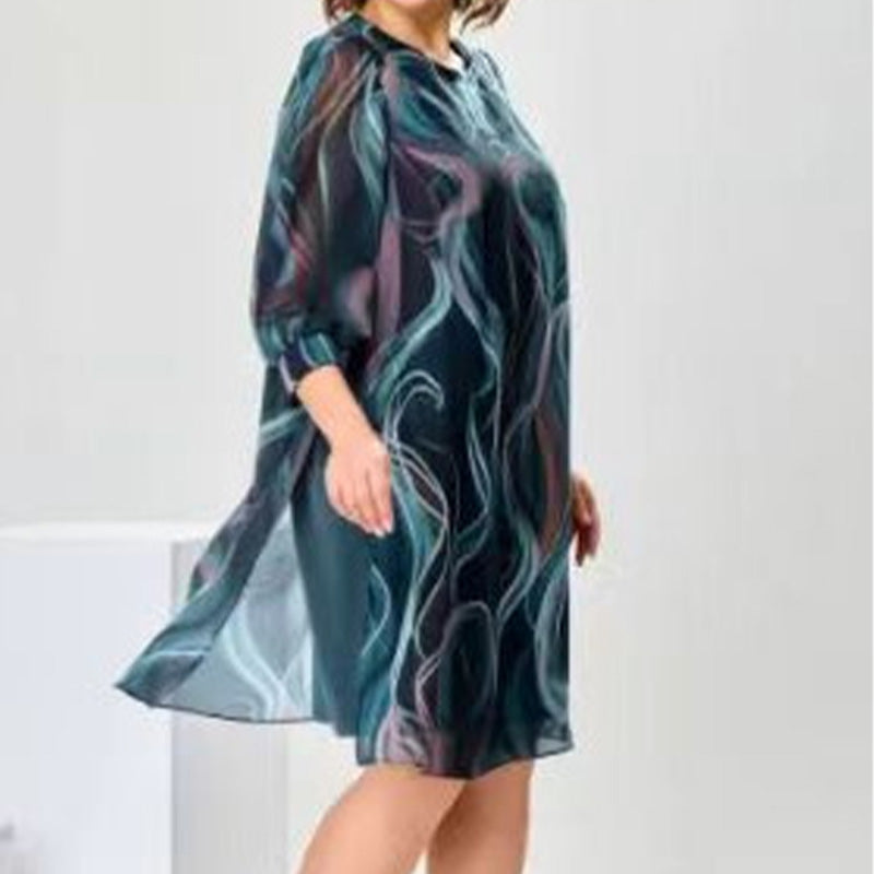 👗Femei la modă respirabil rochie vrac-5