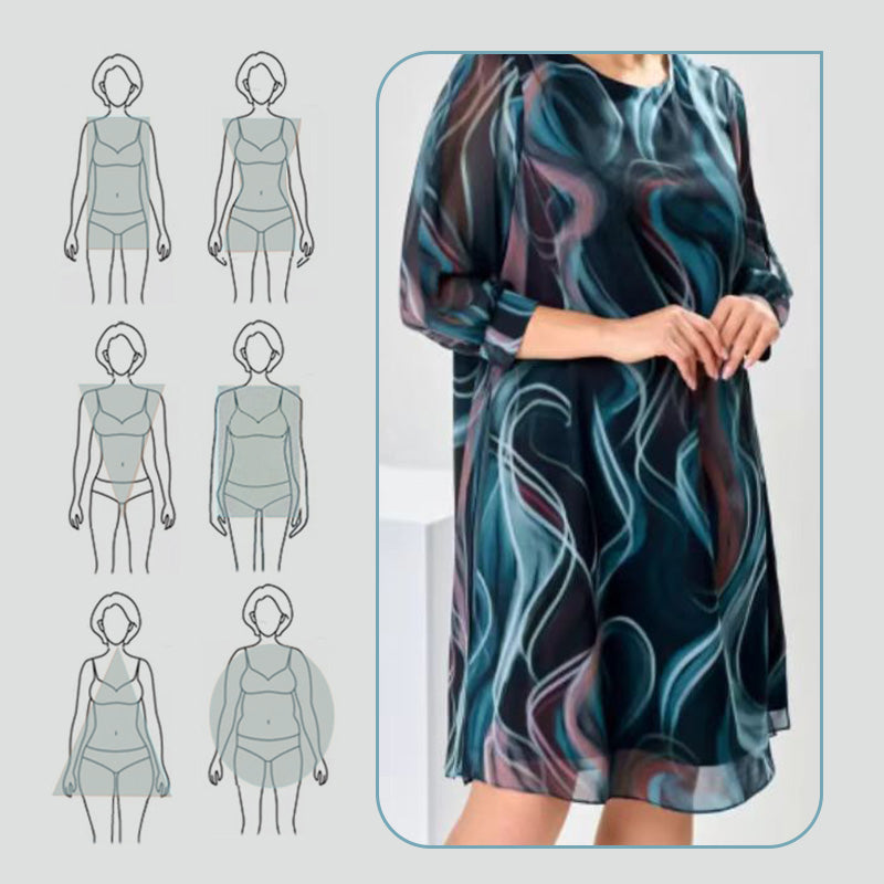 👗Femei la modă respirabil rochie vrac-4
