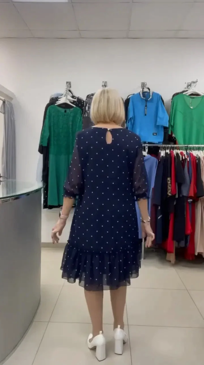 🥰Rochie de modă pe buline-3