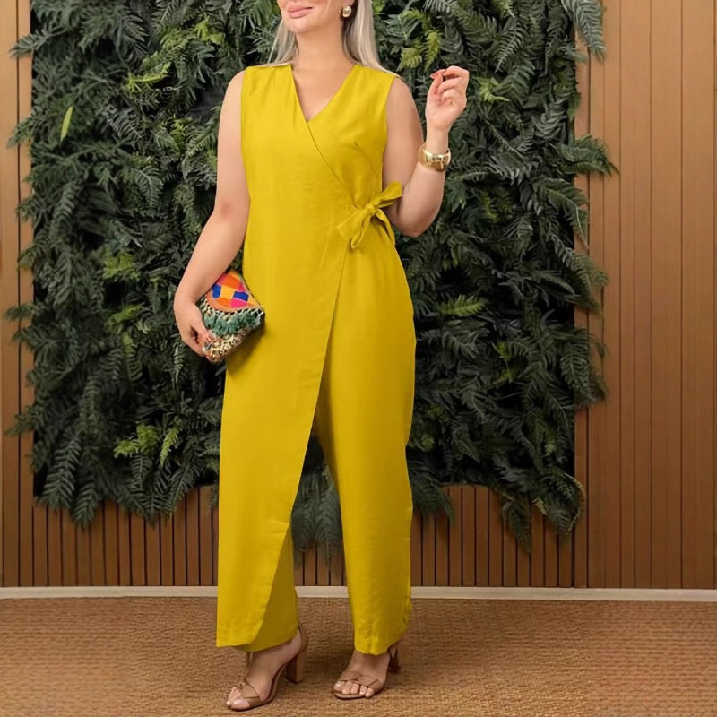 💖Salopetă casual pentru femei cu decolteu ascuțit🎁-6